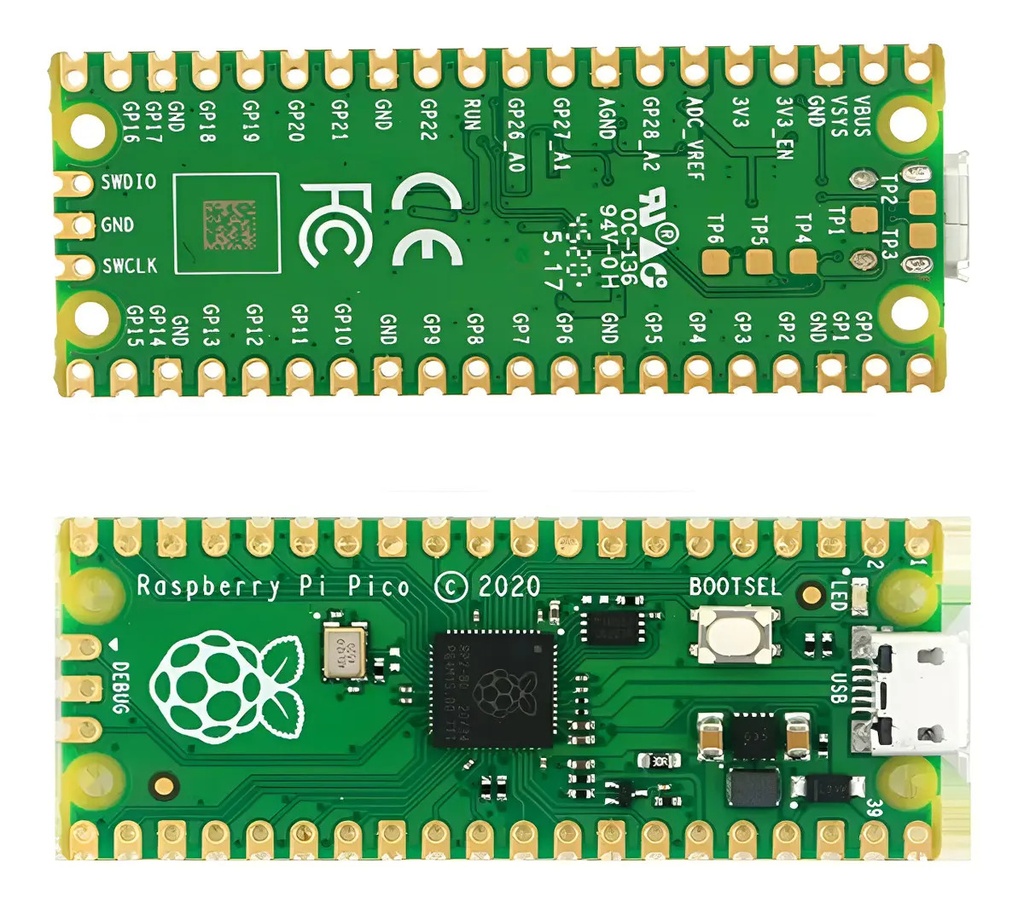 Placa Desarrollo Raspberry Pi Pico Rp2040